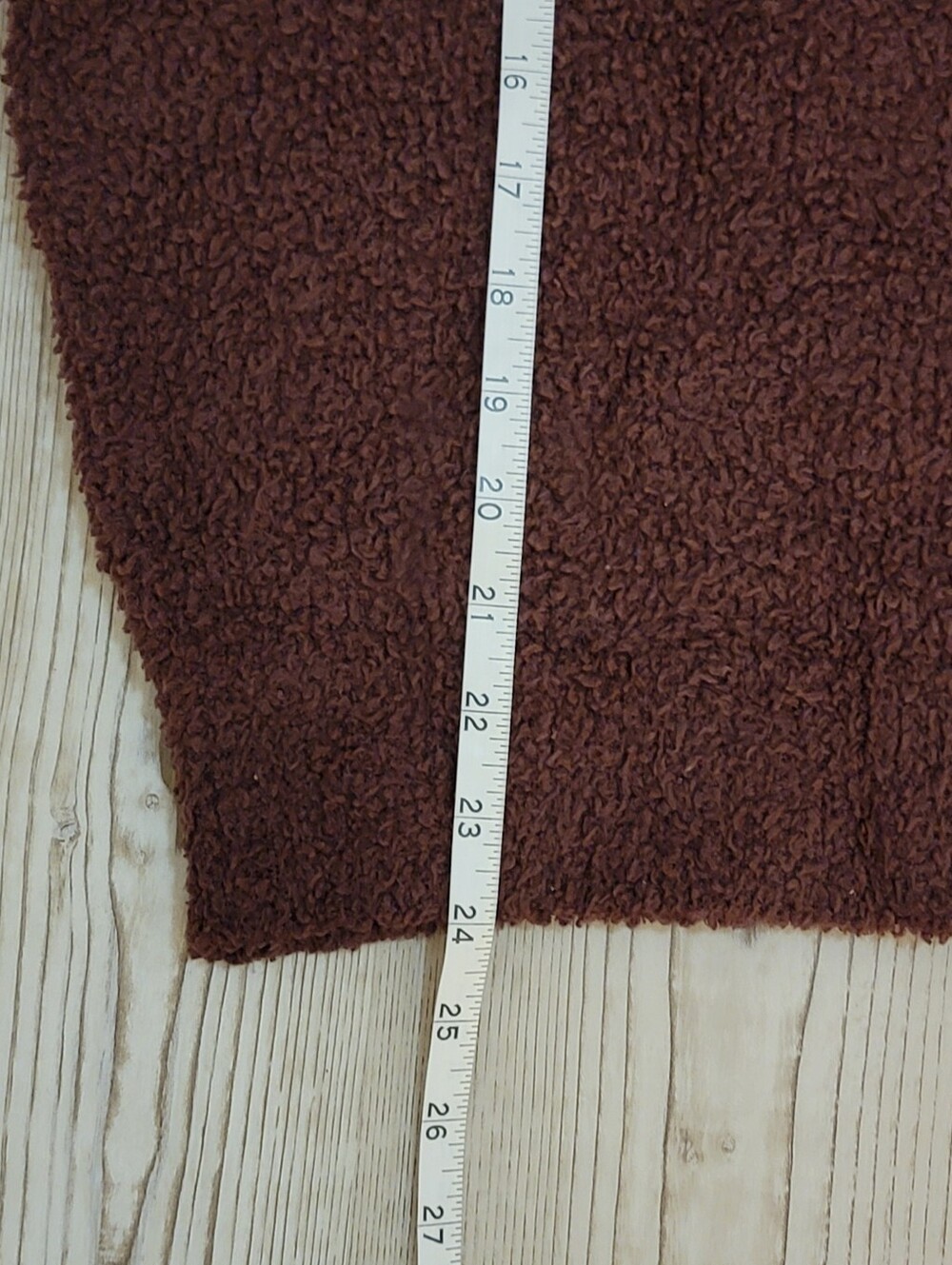 SKIMS Cozy Crew Neck Sweater in Rich Brown - Size L/XL - Picture 7 of 7